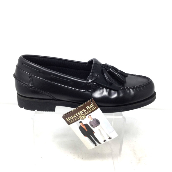 Hunter's Bay Shoes Hunters Bay Mens Shoes Sz Us 7 Black Loafers